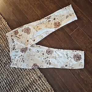 Johnny Was, size 31, floral jeans
